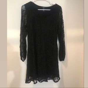Black lace dress